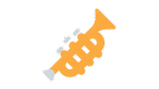 Instrument Trumpet Sticker by EmojiVid