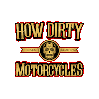 Bike Skull Sticker by HowDirty