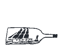 Inspired Message In A Bottle Sticker