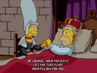 homer simpson bed GIF