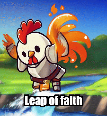 Leap Of Faith Wisdom GIF by Zorooster