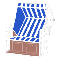 sylterinselliebe strand nordsee ostsee sylt Sticker