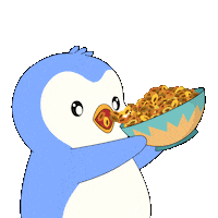 Hungry Bon Appetit Sticker by Pudgy Penguins