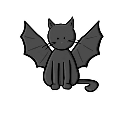 albasketch giphyupload cat halloween animal Sticker