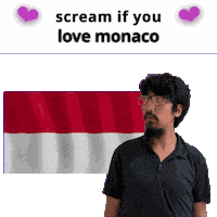 Monaco Flag Mc Sticker