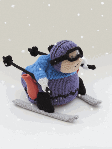 TeaCosyFolk snow ski skiing snowing GIF