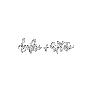 Before And After Hand Lettered Sticker