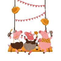 Manlleu beer porky cervesa porc Sticker