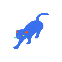 _MoeH20 cat fashion drawing pet Sticker
