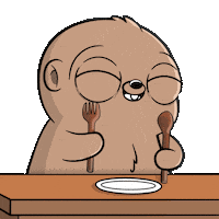 Hungry Sticker Sticker by Fugz Official