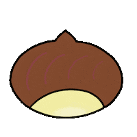 hargauaway yummy roll nuts chestnut Sticker