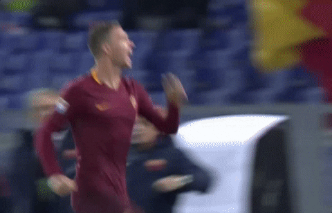 excited group hug GIF by AS Roma