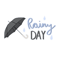 Raining Rainy Day Sticker
