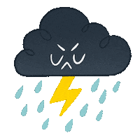 Angry Stormy Weather Sticker