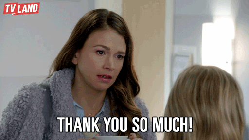 sutton foster thank you GIF by TV Land