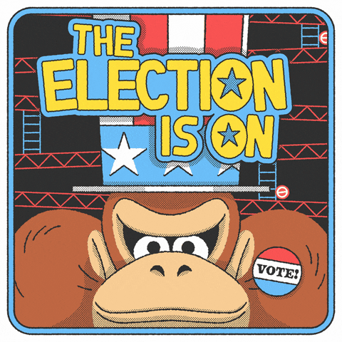 Vote Early Donkey Kong GIF by INTO ACTION