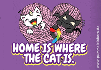 Home Sweet Home Cat GIF by Pummeleinhorn