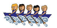 rowing arrauna Sticker by Mr. Euskaldun