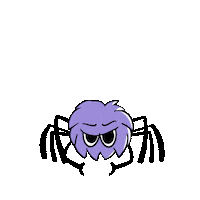 angry spider Sticker by Canticos World