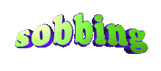 sad text Sticker