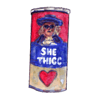 Twerk Peach Sticker