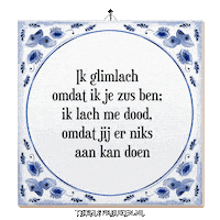 Humor Wijsheid Sticker by Tegelspreuken.nl