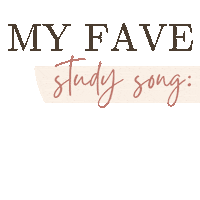 StylishStudy music education song revision Sticker