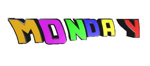 days of the week text Sticker