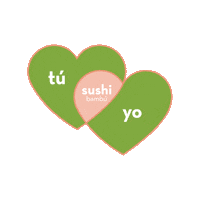 Sushi Love Sticker by Bambu Restaurant + Sushi Bar