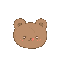 softlyirene yummy hungry cute bear kawaii bear Sticker