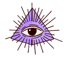 Kultnation eye focus illuminati pyramid Sticker