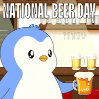 Beer Cheers GIF by Pudgy Penguins