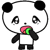 taiya5656 panda かわいい おいしい 食べる Sticker