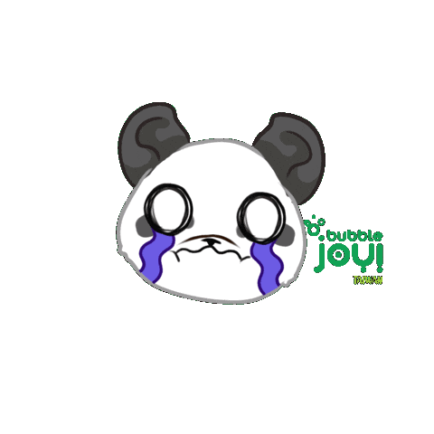 Bubble Tea Cry Sticker by BubbleJoy