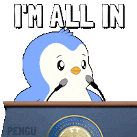 Im All In Sticker by Pudgy Penguins