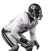 peanuttillman football black and white ready peanut Sticker