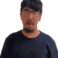 Silly Face Squinting Sticker