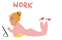 Happy Work In Progress Sticker