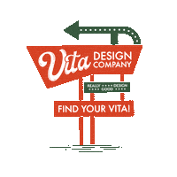 Arrow Sign Sticker by Vita Design Co.