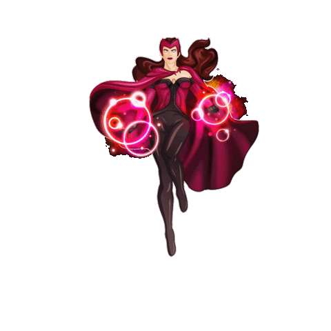 carcrashcarlos scarlet witch wanda maximoff wandavision carcrashcarlos Sticker