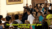 michelle obama hug GIF by NowThis 