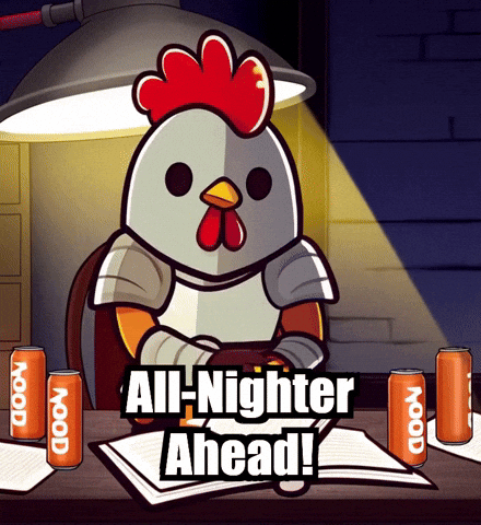 Late Night Study GIF by Zorooster
