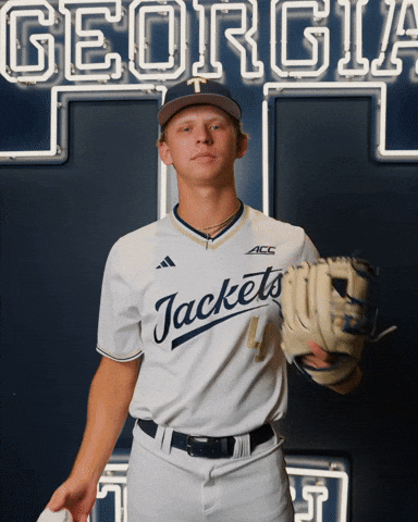 Georgia Tech Baseball GIF by Georgia Tech Yellow Jackets
