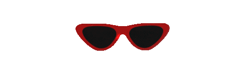 Posters Red Glasses Sticker by Elah Hale