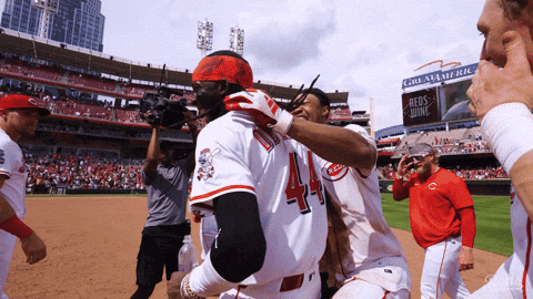 Baseball Smile GIF by Cincinnati Reds