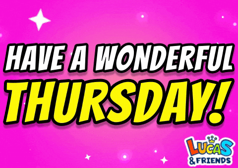 Happy Thursday GIF by Lucas and Friends by RV AppStudios