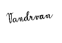 Vandrvan travel van vanlife caligraphy Sticker