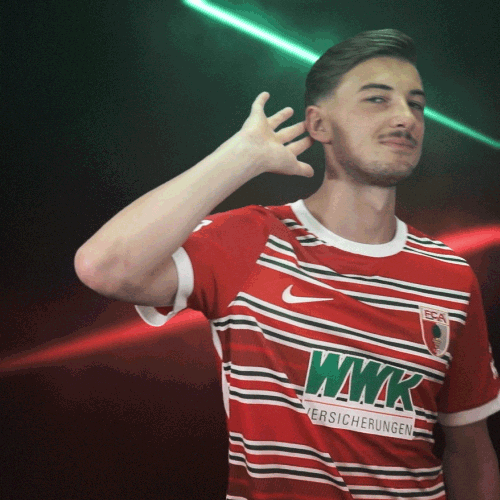 Cant Hear Lets Go GIF by FC Augsburg 1907