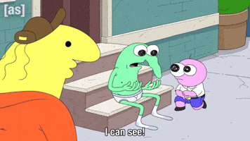 Happy I Can See GIF by Adult Swim