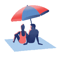 Beach Love Sticker by Omio